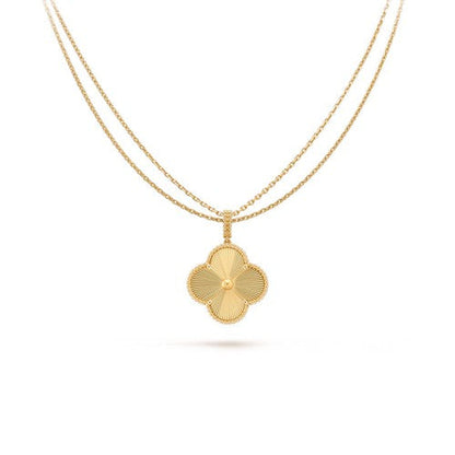 [WZQ]CLOVER 25MM PEDANT NECKLACE GOLD